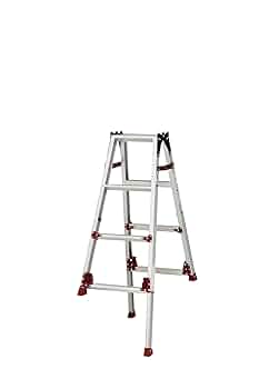 Amazon.co.jp: 四脚アジャスト式はしご兼用脚立 4段 (0.94~1